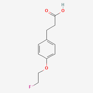 molecular formula C11H13FO3 B12076754 3-[4-(2-Fluoroethoxy)phenyl]propanoic acid 