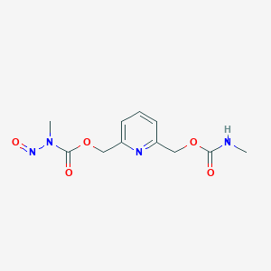 molecular formula C11H14N4O5 B1207677 N-Nitrosopyridinol carbamate CAS No. 85514-40-5