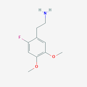 molecular formula C10H14FNO2 B12076777 3,4-Dimethoxy-6-fluoro-phenylethylamine CAS No. 99424-76-7