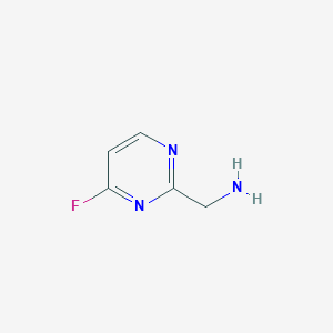 molecular formula C5H6FN3 B12076782 (4-Fluoropyrimidin-2-yl)methanamine 