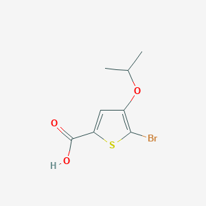 molecular formula C8H9BrO3S B12076789 5-Bromo-4-isopropoxythiophene-2-carboxylic acid 