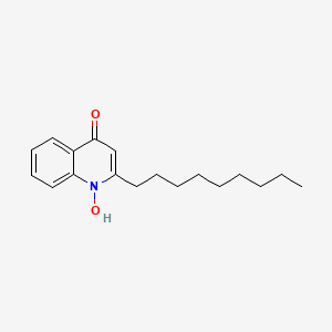 molecular formula C18H25NO2 B1207682 2-Nonyl-4-hydroxyquinoline N-oxide CAS No. 316-66-5