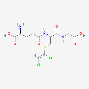 molecular formula C12H17Cl2N3O6S B12076851 Glycine, N-(S-(1,2-dichloroethenyl)-N-L-gamma-glutamyl-L-cysteinyl)- CAS No. 175671-72-4