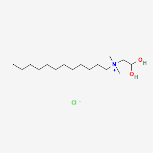 molecular formula C16H36ClNO2 B1207691 2-Hydroxyethyl-2-hydroxydodecyldimethylammonium CAS No. 82711-93-1