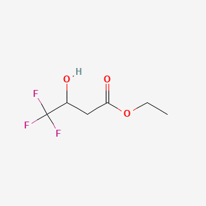 molecular formula C6H9F3O3 B1207693 Ethyl 3-hydroxy-4,4,4-trifluorobutyrate CAS No. 372-30-5