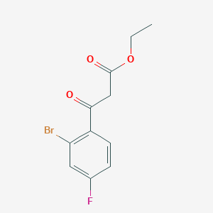 molecular formula C11H10BrFO3 B12076958 Ethyl 3-(2-bromo-4-fluorophenyl)-3-oxopropanoate 
