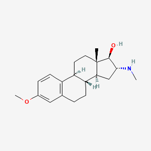 B1207698 16-Methylamino-3-methoxy-1,3,5-estratrien-17-ol CAS No. 90193-07-0