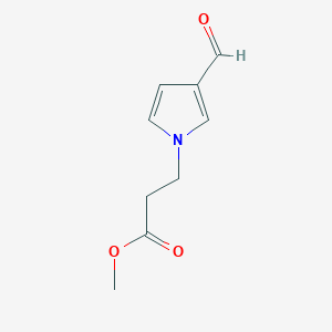 molecular formula C9H11NO3 B12077023 Methyl 3-(3-formyl-1H-pyrrol-1-yl)propanoate CAS No. 1521277-23-5