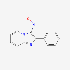 molecular formula C13H9N3O B1207703 3-Nitroso-2-phenylimidazo[1,2-a]pyridine CAS No. 3672-37-5