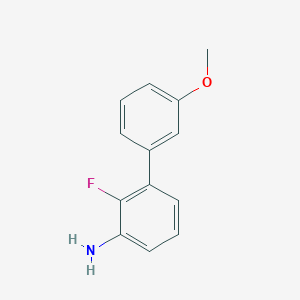 molecular formula C13H12FNO B12077039 2-Fluoro-3'-methoxy-[1,1'-biphenyl]-3-amine 