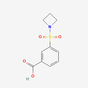 molecular formula C10H11NO4S B12077066 3-(Azetidine-1-sulfonyl)benzoic acid 