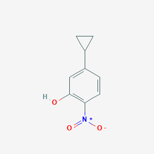 molecular formula C9H9NO3 B12077076 5-Cyclopropyl-2-nitrophenol 