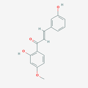 molecular formula C16H14O4 B12077100 1-(2-Hydroxy-4-methoxyphenyl)-3-(3-hydroxyphenyl)prop-2-en-1-one 