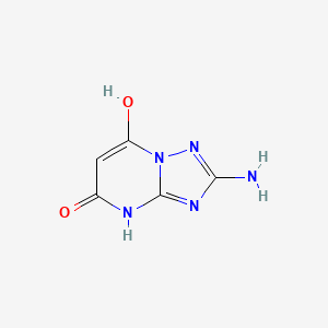 molecular formula C5H5N5O2 B12077108 2-Amino-7-hydroxy[1,2,4]triazolo[1,5-a]pyrimidin-5(1H)-one 