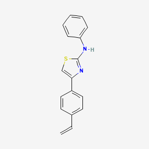 molecular formula C17H14N2S B1207716 Phenyl-[4-(4-vinyl-phenyl)-thiazol-2-yl]-amine 