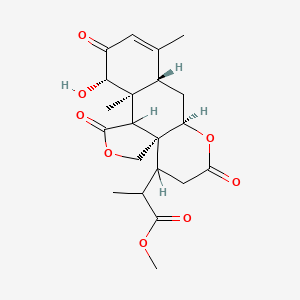 molecular formula C21H26O8 B1207719 Ailantinol A CAS No. 176181-83-2