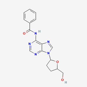 molecular formula C17H17N5O3 B12077217 N-[9-[5-(hydroxymethyl)oxolan-2-yl]purin-6-yl]benzamide 