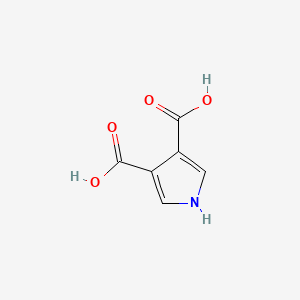 molecular formula C6H5NO4 B1207725 1H-Pyrrole-3,4-dicarboxylic acid CAS No. 935-72-8