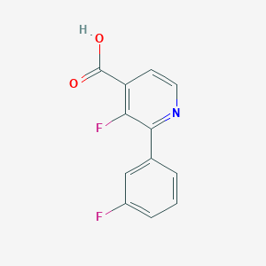 molecular formula C12H7F2NO2 B12077250 3-Fluoro-2-(3-fluorophenyl)isonicotinic acid 