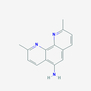 molecular formula C14H13N3 B1207726 5-氨基-2,9-二甲基-1,10-菲啰啉 CAS No. 118752-28-6