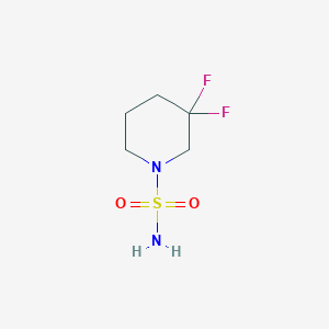 molecular formula C5H10F2N2O2S B12077281 3,3-Difluoropiperidine-1-sulfonamide 