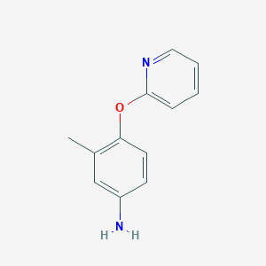 molecular formula C12H12N2O B12077292 3-Methyl-4-(pyridin-2-yloxy)aniline 