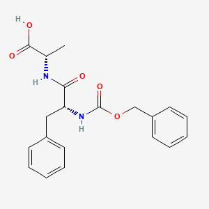 molecular formula C20H22N2O5 B12077308 L-Alanine, N-[(phenylmethoxy)carbonyl]-D-phenylalanyl-(9CI) 