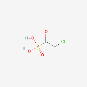 molecular formula C2H4ClO4P B1207731 (Chloroacetyl)phosphonic acid CAS No. 89699-33-2