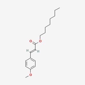 molecular formula C18H26O3 B12077315 2-Propenoic acid, 3-(4-methoxyphenyl)-, octyl ester 