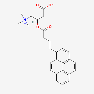 molecular formula C27H29NO4 B1207737 1-Pyrenebutyrylcarnitine CAS No. 81923-90-2