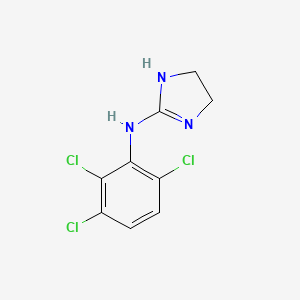 molecular formula C9H8Cl3N3 B1207738 2-(2,3,6-Trichlorophenylimino)imidazolidine CAS No. 82780-90-3
