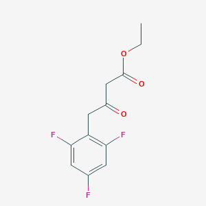 molecular formula C12H11F3O3 B12077385 Ethyl 3-oxo-4-(2,4,6-trifluorophenyl)butanoate 
