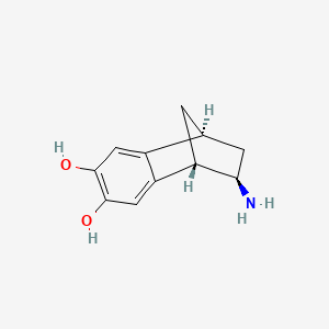 molecular formula C11H13NO2 B1207740 2-Amino-6,7-dihydroxybenzonorbornene CAS No. 83541-82-6