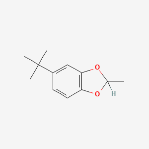 molecular formula C12H16O2 B1207741 2-Methyl-5-tert-butyl-1,3-benzodioxole CAS No. 85896-58-8