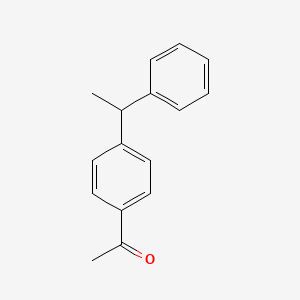 molecular formula C16H16O B12077411 Ethanone, 1-[4-(1-phenylethyl)phenyl]- CAS No. 94788-60-0
