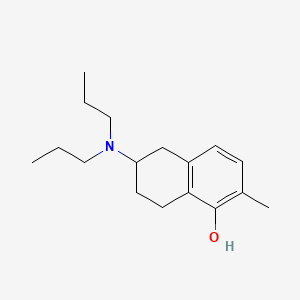 molecular formula C17H27NO B1207747 6-(Dipropylamino)-2-methyl-5,6,7,8-tetrahydronaphthalen-1-ol 