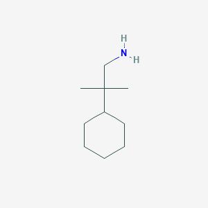 molecular formula C10H21N B120775 2-Cyclohexyl-2-methylpropan-1-amine CAS No. 143689-08-1