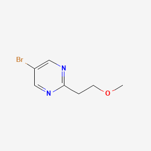 molecular formula C7H9BrN2O B12077587 5-Bromo-2-(2-methoxyethyl)pyrimidine 