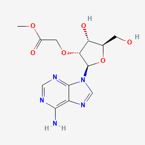 molecular formula C13H17N5O6 B12077600 Adenosine, 2'-O-(2-methoxy-2-oxoethyl)- CAS No. 304442-35-1