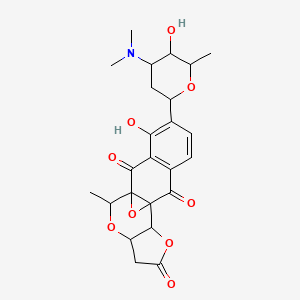 molecular formula C24H27NO9 B1207761 Lactoquinomycin B CAS No. 101342-94-3