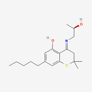 (R)-3,4-Dihydro-2,2-dimethyl-4-((2-hydroxypropyl)imino)-7-pentyl-2H-1-benzothiopyran-5-ol