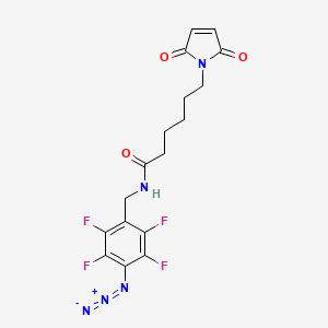 molecular formula C17H15F4N5O3 B1207766 N-(4-Azido-2,3,5,6-tetrafluorobenzyl)-6-maleimidohexanamide CAS No. 139428-49-2