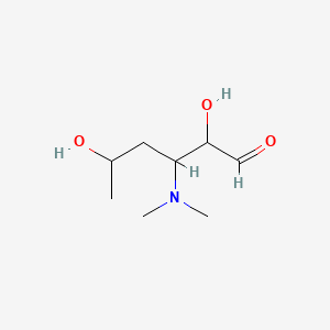 molecular formula C8H17NO3 B12077665 3-(Dimethylamino)-3,4,6-trideoxyhexose 