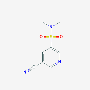 molecular formula C8H9N3O2S B12077669 5-Cyano-N,N-dimethylpyridine-3-sulfonamide 