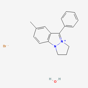 2,3-Dihydro-7-methyl-9-phenyl-1H-pyrazolo(1,2-a)indazolium