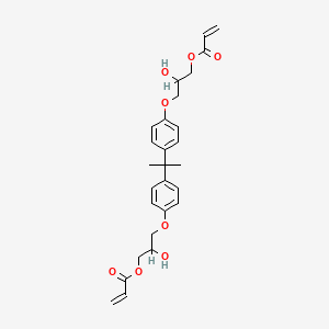 molecular formula C27H32O8 B1207769 Bisphenol a diglycidyl ether diacrylate CAS No. 4687-94-9