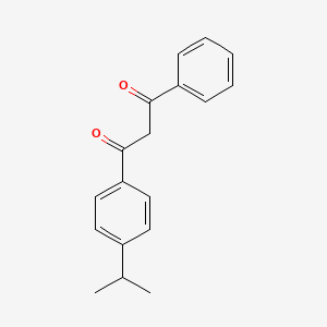 molecular formula C18H18O2 B1207770 1,3-Propanedione, 1-[4-(1-methylethyl)phenyl]-3-phenyl- CAS No. 63250-25-9