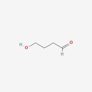 molecular formula C4H8O2 B1207772 4-Hydroxybutyraldehyde CAS No. 25714-71-0