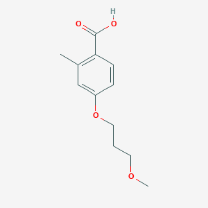 molecular formula C12H16O4 B12077738 4-(3-Methoxypropoxy)-2-methylbenzoic acid 