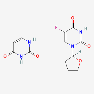 molecular formula C12H13FN4O5 B1207778 Tegafur-Uracil CAS No. 74578-38-4